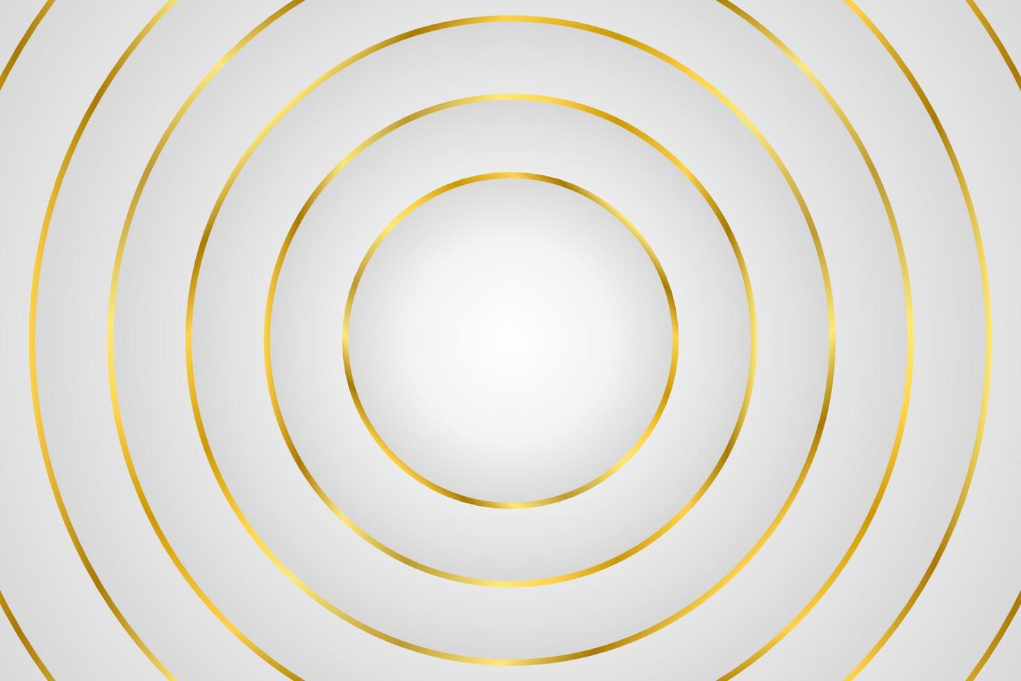 modern lyx cirkel abstrakt bakgrund vit och guld Färg vektor