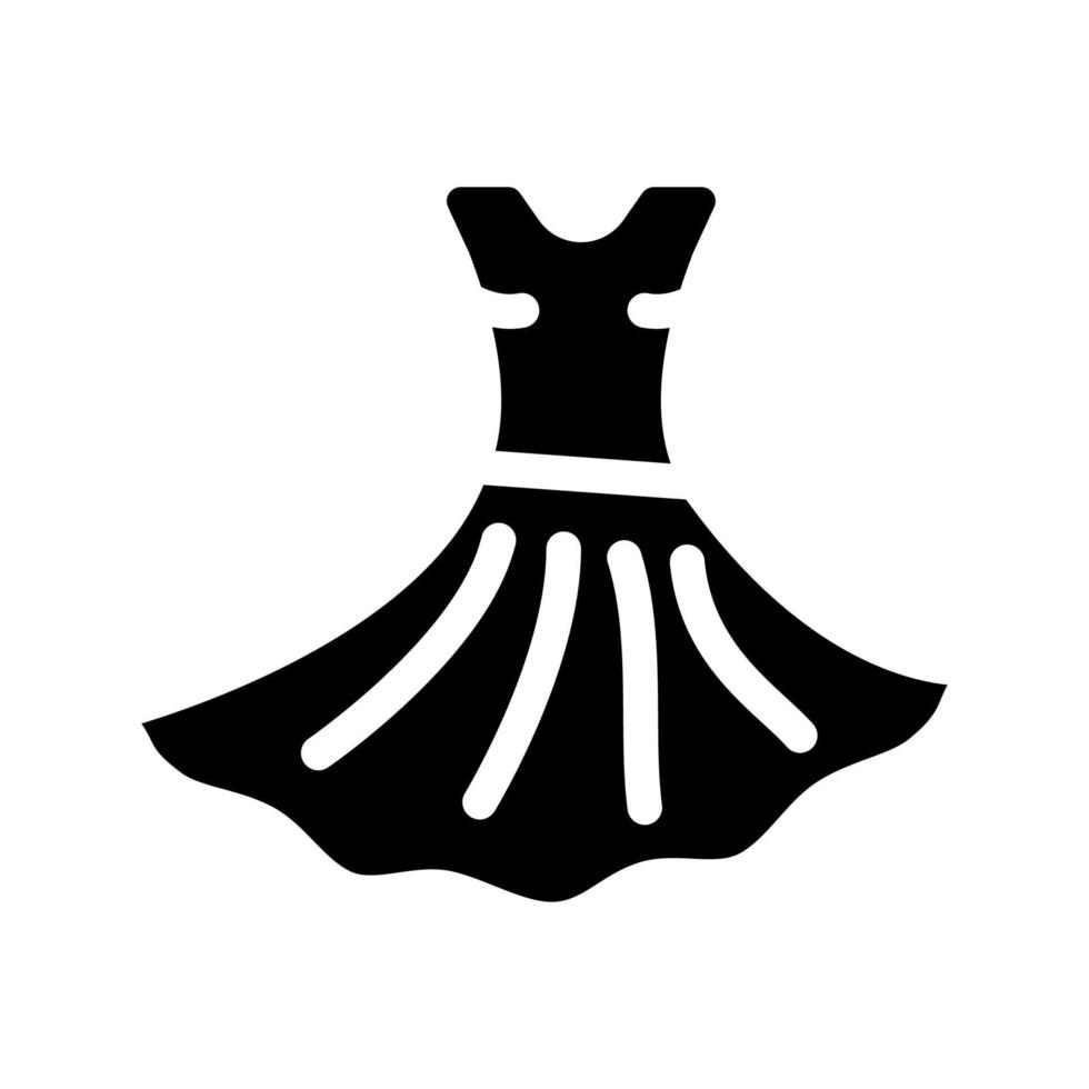 klänning dansare glyf ikon vektor illustration