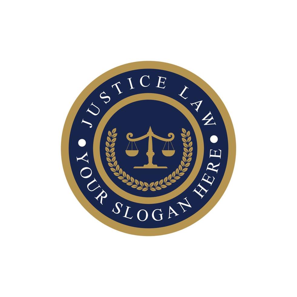 lag fast logotyp mall, advokat, advokat service vektor illustration