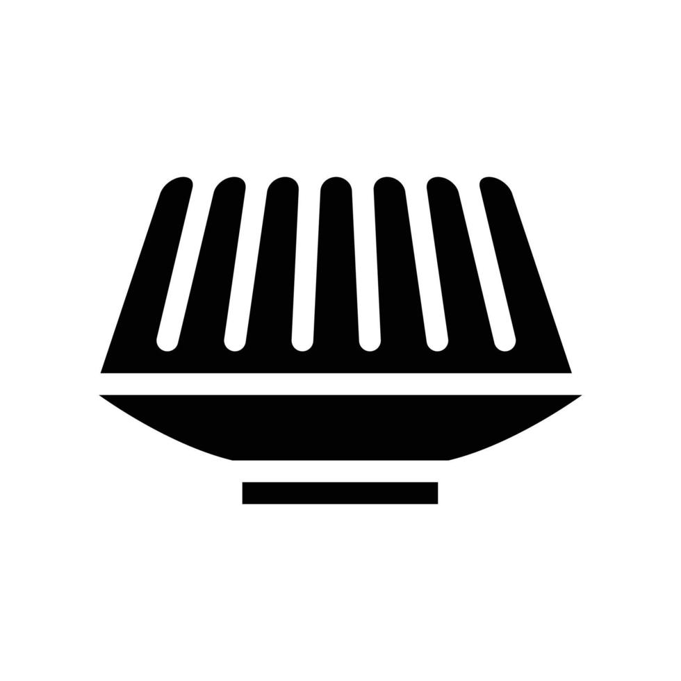 Agar-Agar-Mahlzeit Glyphe Symbol Vektor Symbol Illustration