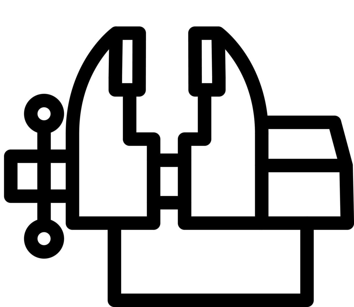 Schraubstock-Icon-Design vektor