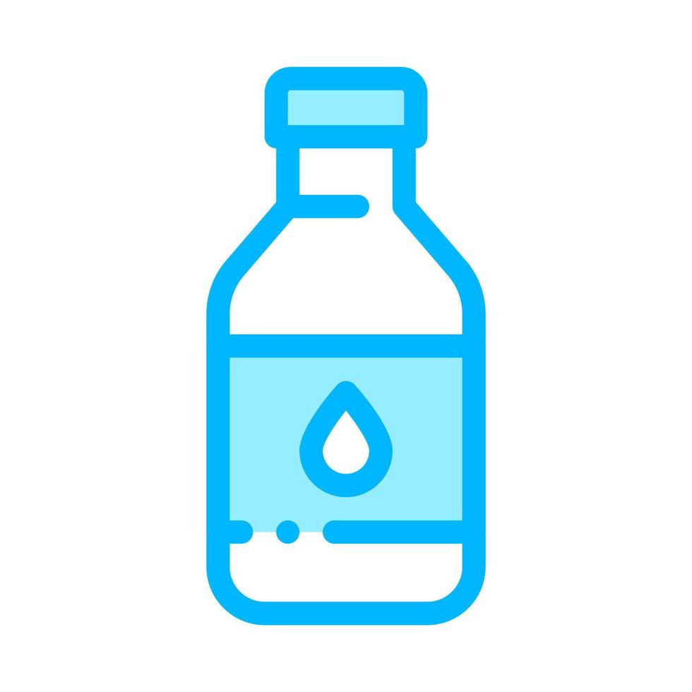 friska vatten i plast flaska vektor tecken ikon
