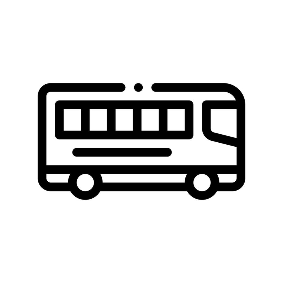 offentlig transport mellan städer buss vektor tecken ikon