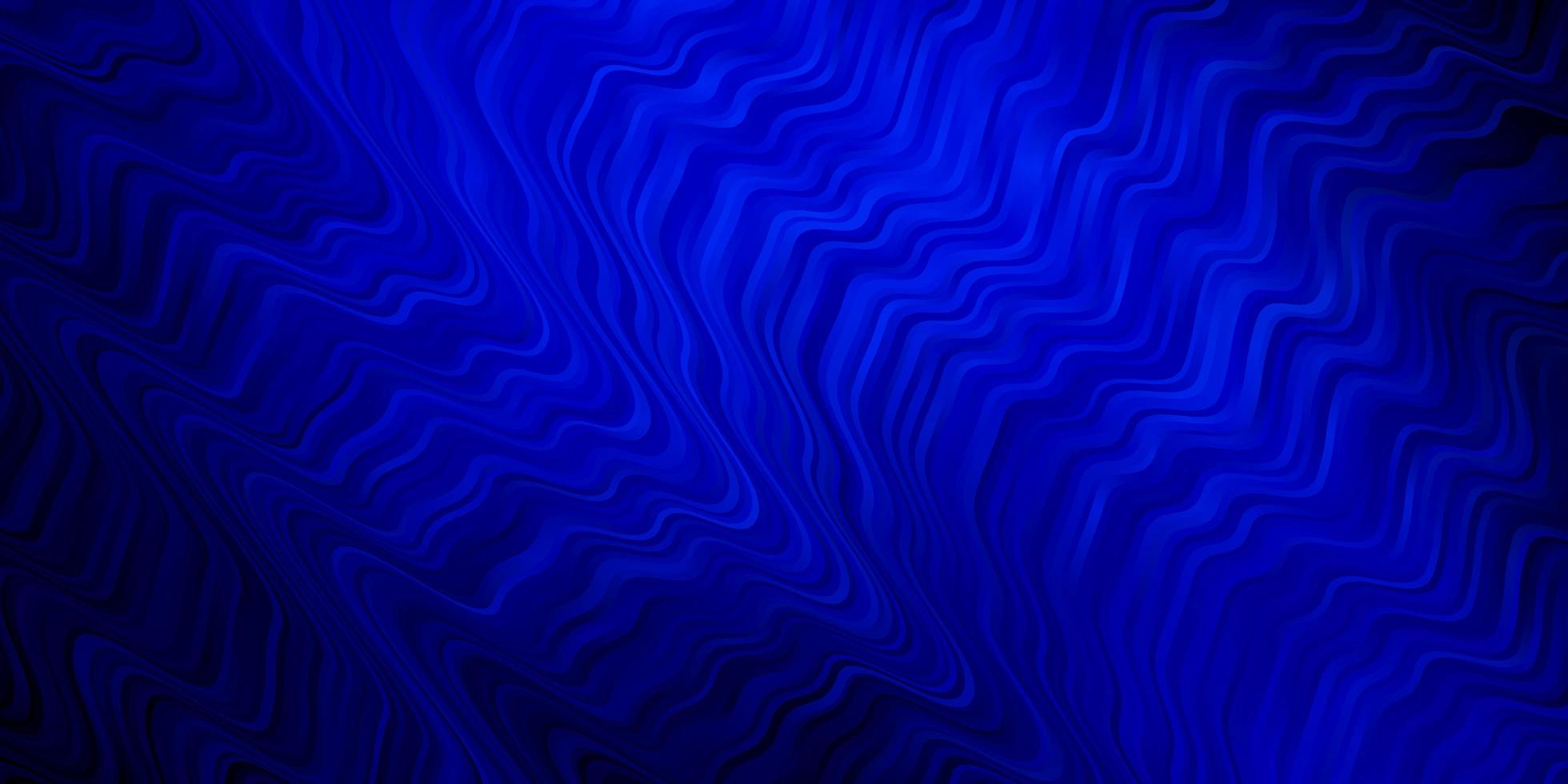 mörkblått mönster med kurvor. vektor