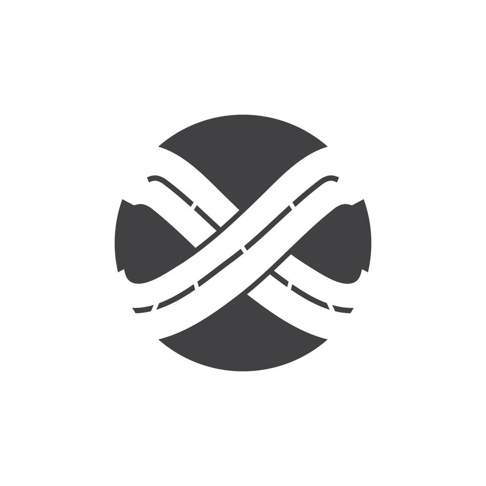 svart väg sätt logotyp vektor mall
