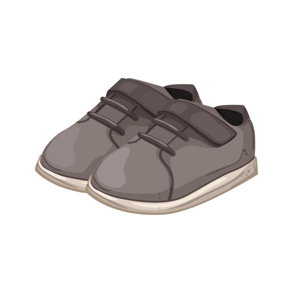 Junge Kind Schuhe Cartoon-Vektor-Illustration vektor