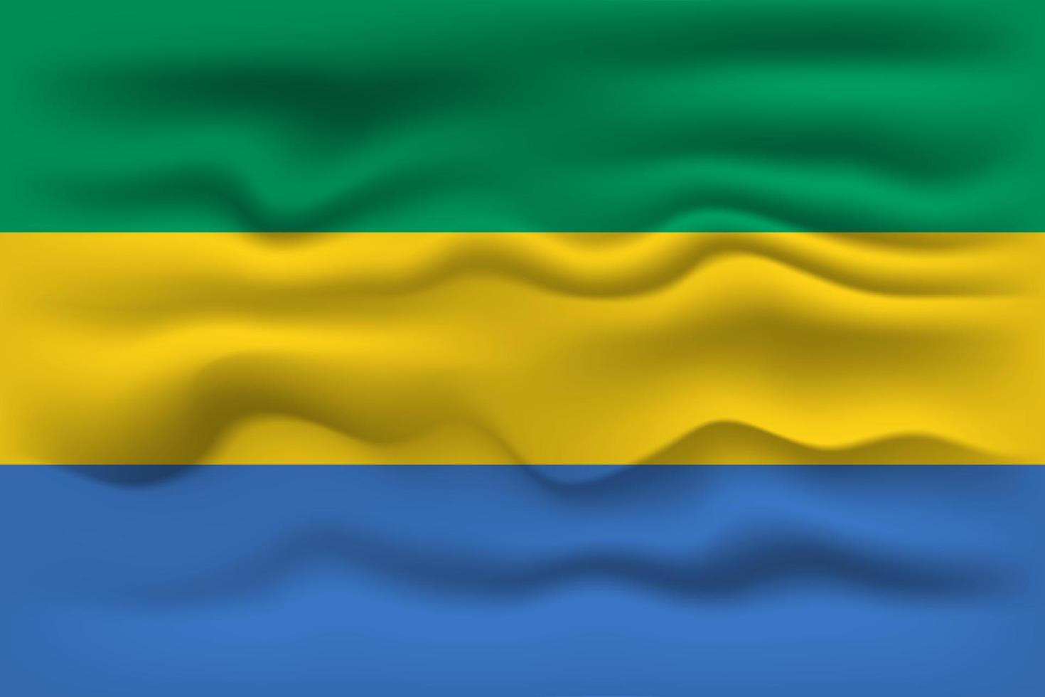 vinka flagga av de Land gabon. vektor illustration.