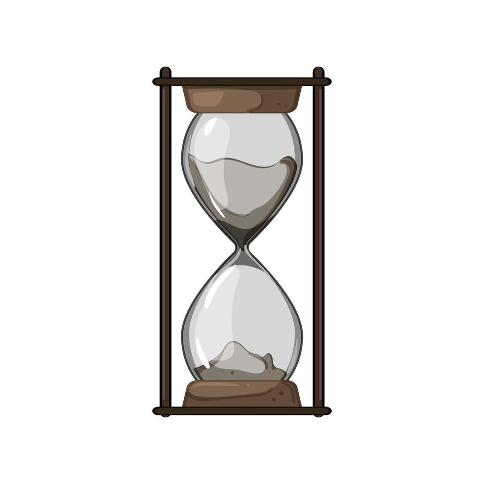 timer timglas timglas tecknad serie vektor illustration