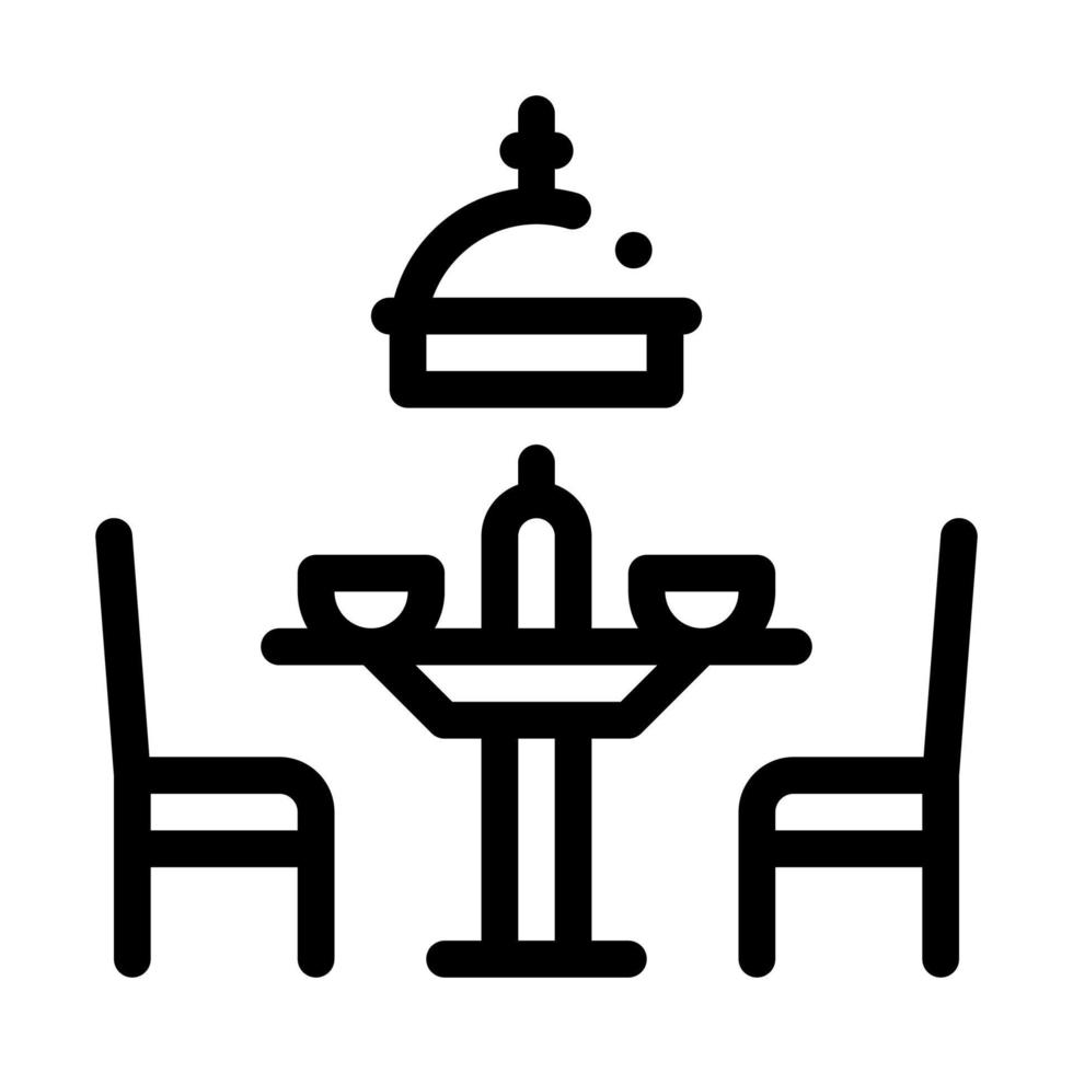 Kantine Symbol Vektor Umriss Illustration