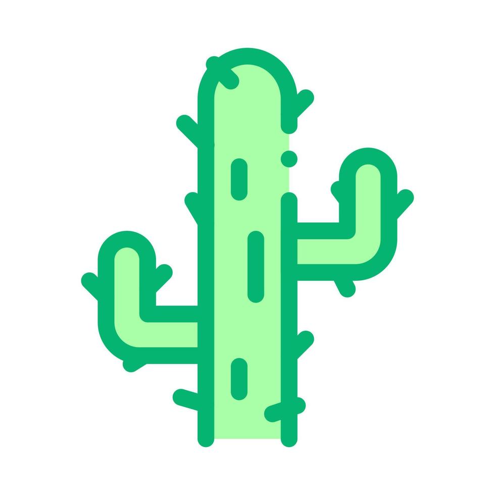 Kaktus-Symbol-Vektor-Umriss-Illustration vektor