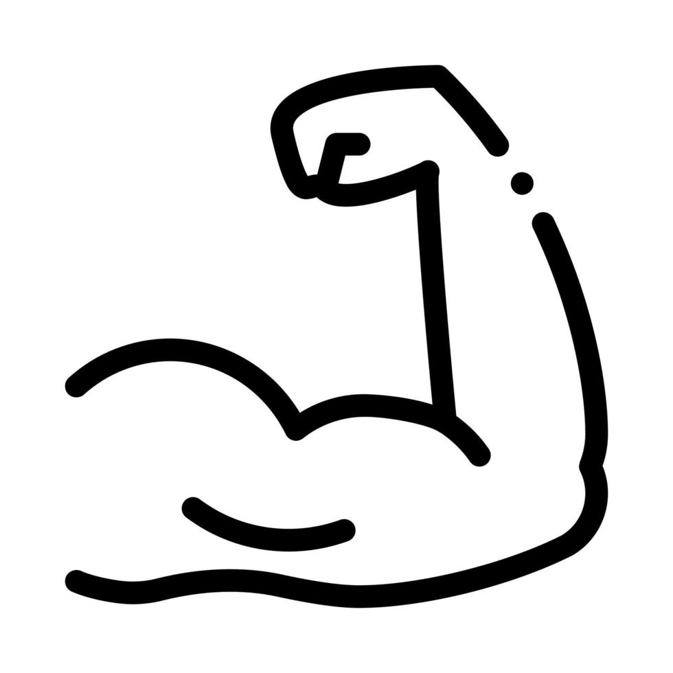 Armmuskeln Symbol Vektor Umriss Illustration