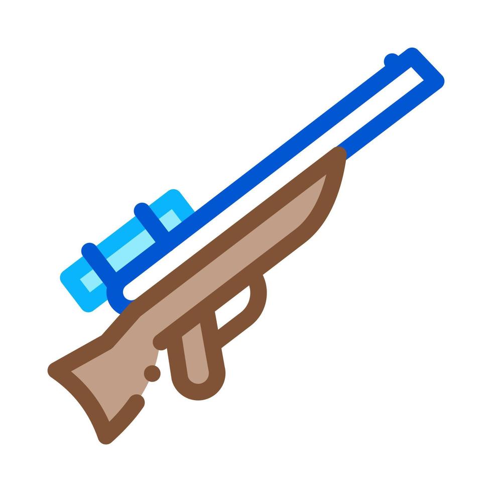 Jagdgewehr Symbol Vektor Umriss Illustration