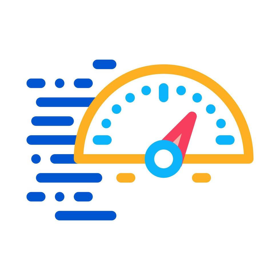 Tachometer-Symbol Vektor-Umriss-Illustration vektor