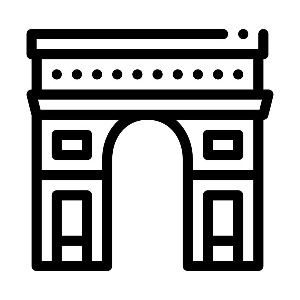 Torbogen Saint Denis Symbol Vektor Umriss Illustration
