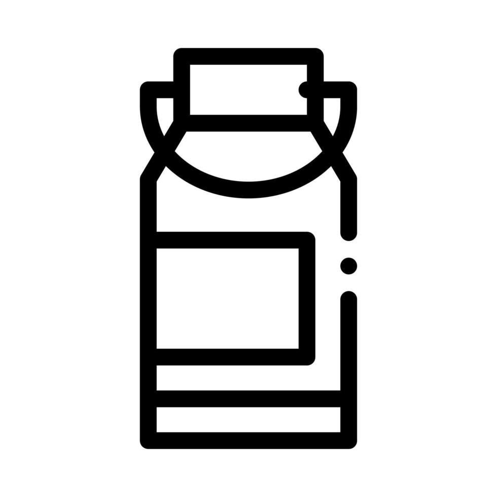 Milch kann Symbol Vektor Umriss Illustration