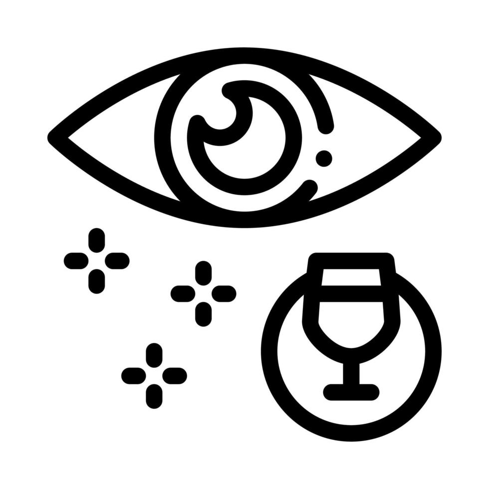 externe bewertung der vektor-umrissillustration des weinsymbols vektor