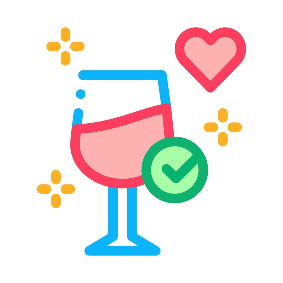 guter Wein Vermerke Symbol Vektor Umriss Illustration