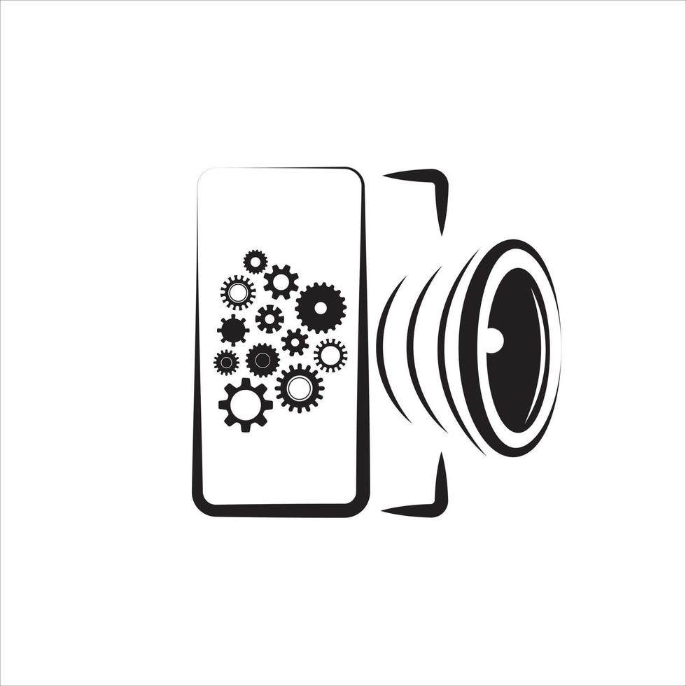 kreatives Kamera-Icon-Design. vektor