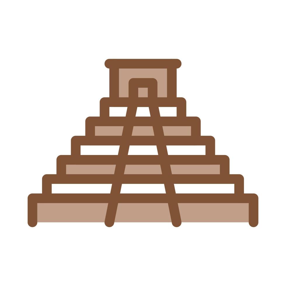 tempel ikon vektor översikt illustration