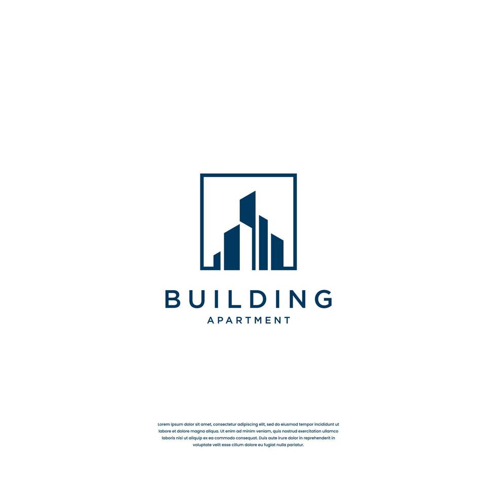 kreative baustruktur logo design immobilien, architektur, bau vektor