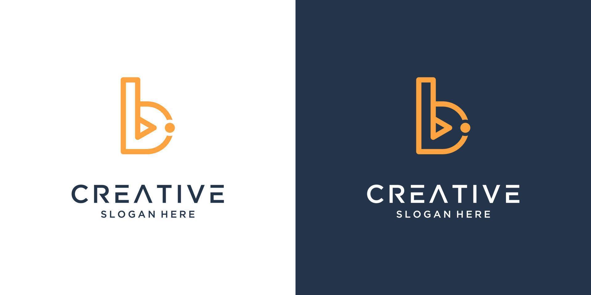 brev b logotyp design inspiration vektor