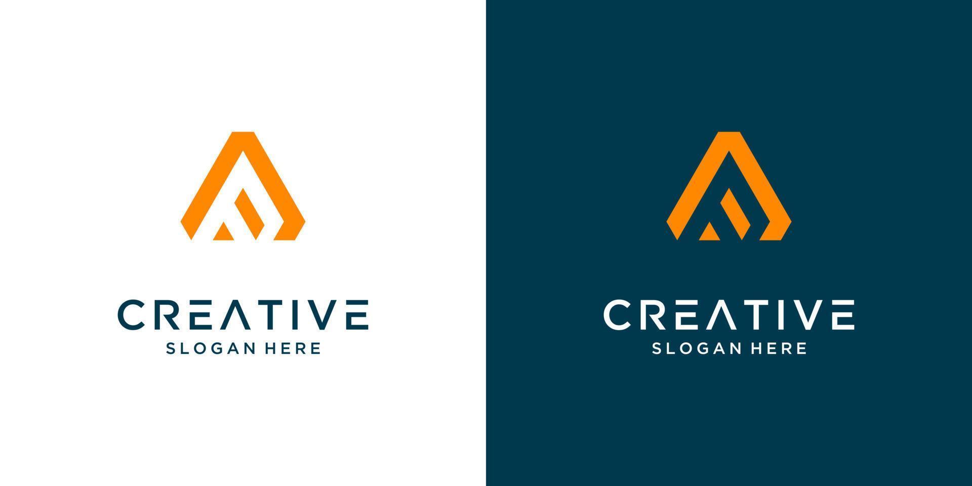 kreativer brief eine logo-design-vorlage vektor