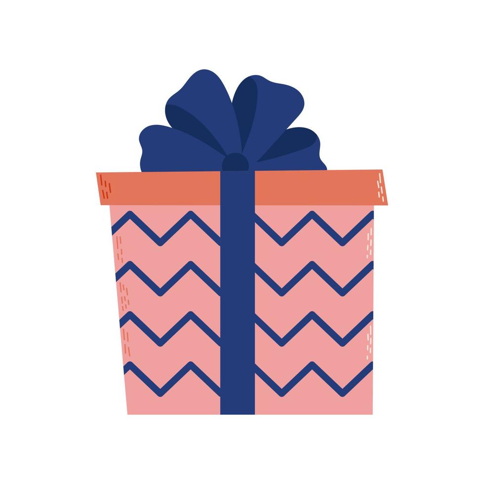 färgrik gåva låda. Bra för födelsedag, jul design. vektor illustration
