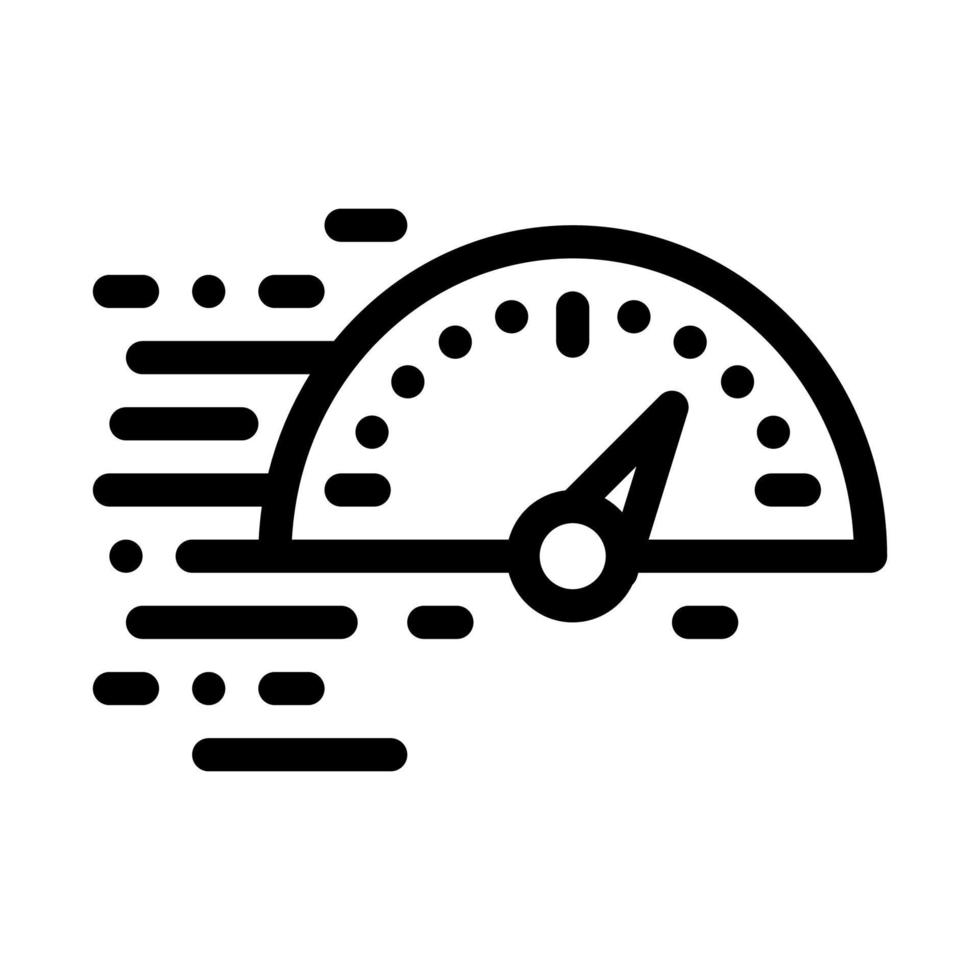 Tachometer-Symbol Vektor-Umriss-Illustration vektor