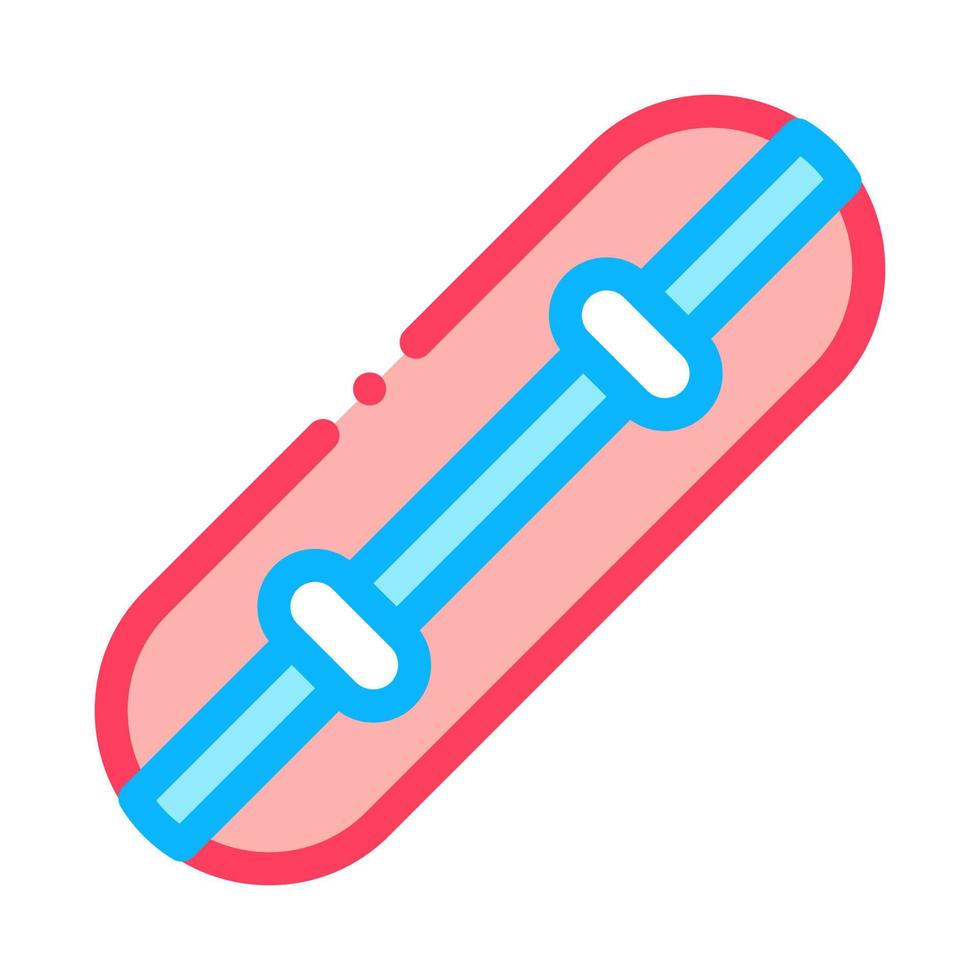 Skateboard-Symbol-Vektor-Umriss-Illustration vektor