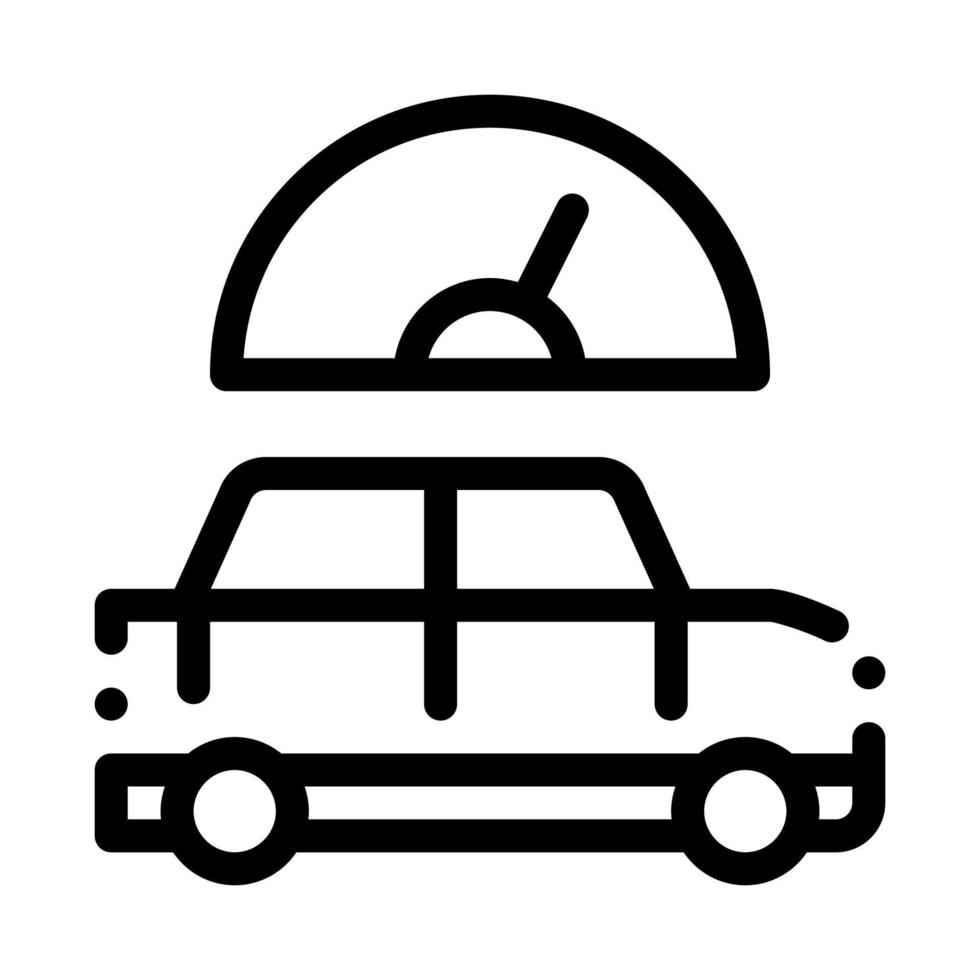 Auto Tacho Symbol Vektor Umriss Illustration