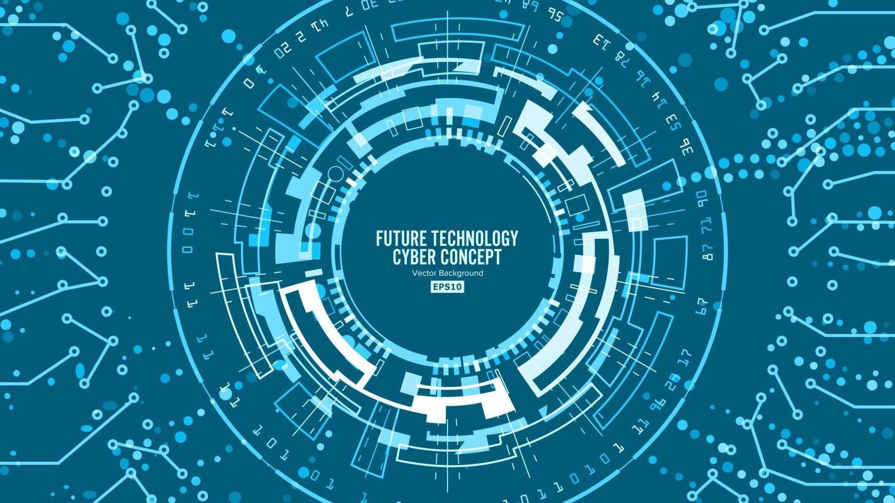 abstrakt trogen teknologisk bakgrund vektor. säkerhet skriva ut. blå elektronisk nätverk. digital systemet design vektor