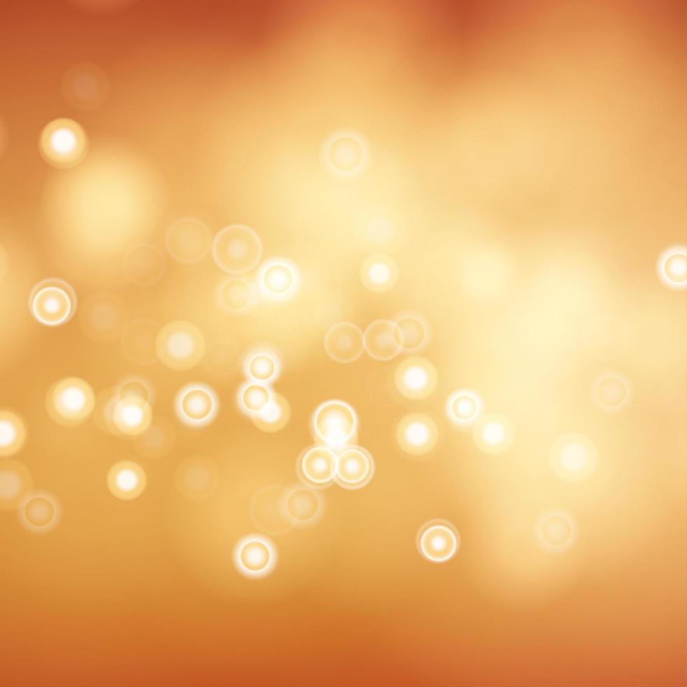 verwischen Sie abstraktes Bild mit leuchtendem Lichtvektor. orangefarbener Bokeh-Hintergrund vektor