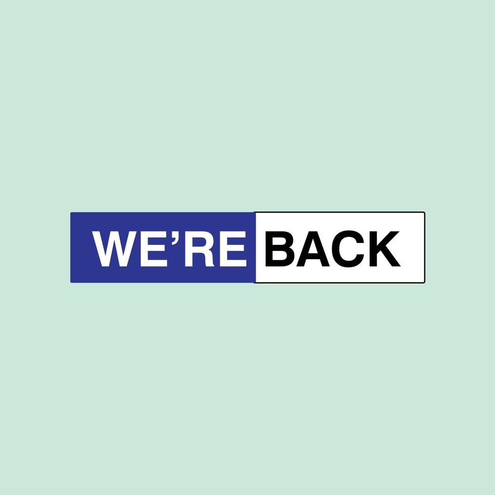 zeit zu lernen, frist verlängert, wir, re back design banner für social media free vector