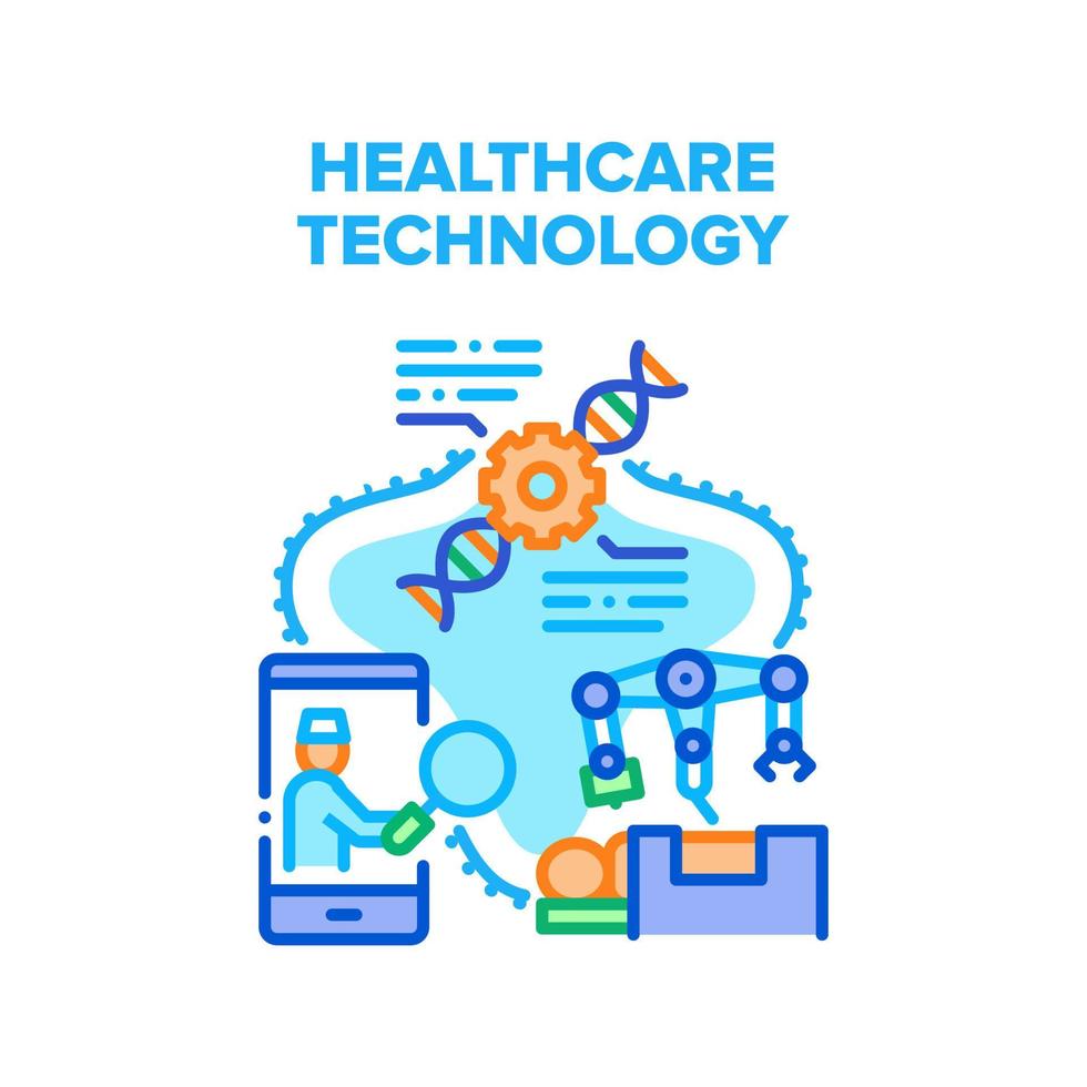 sjukvård teknologi vektor begrepp illustration