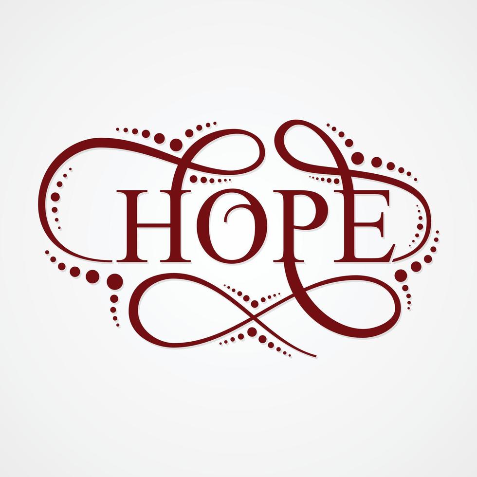 Konzeptdesign für Hoffnungsbriefe vektor