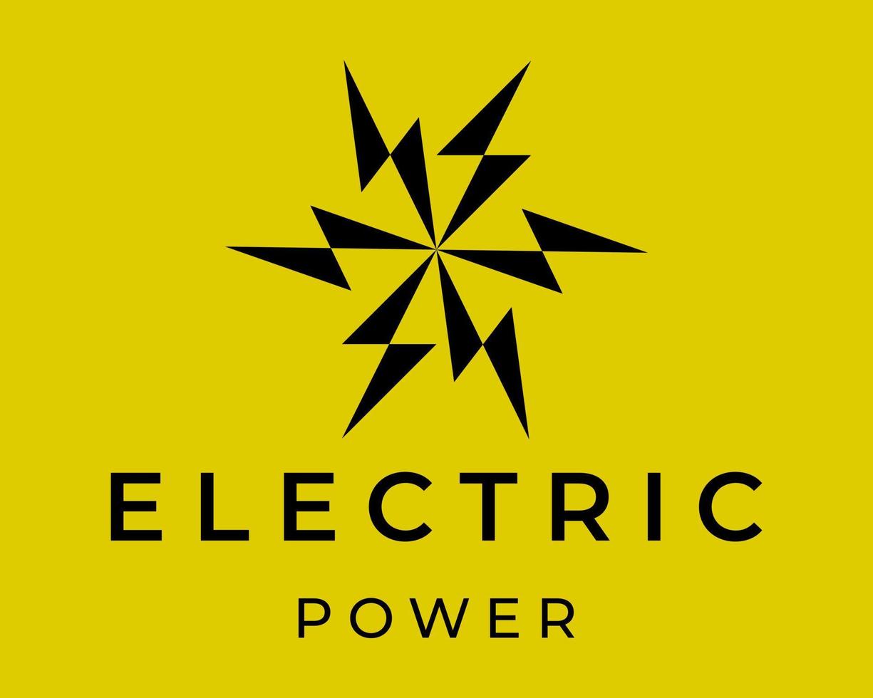 sexhörning elektrisk, kraft, energi företag logotyp design. vektor