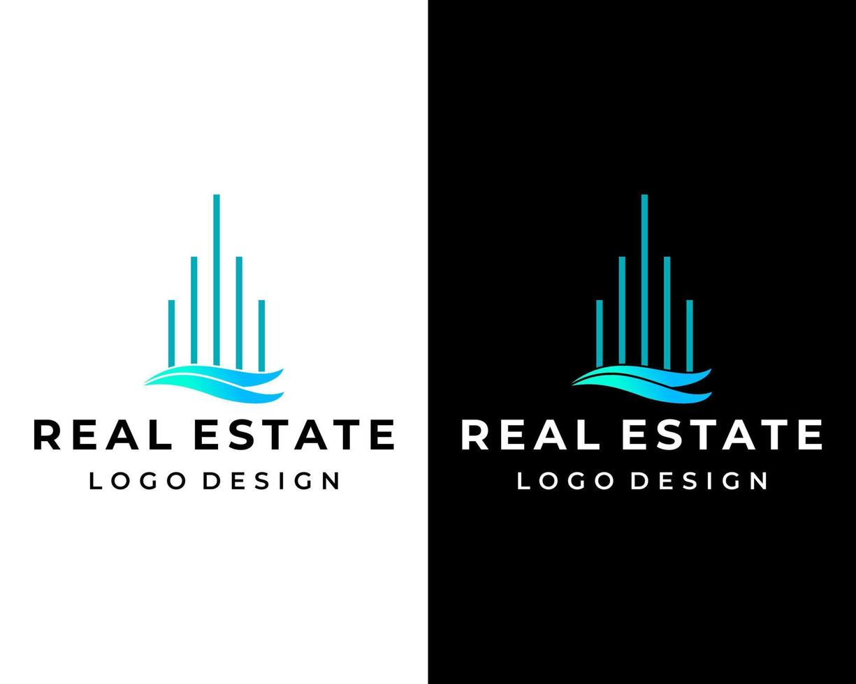 Logo-Design für Immobilien. vektor