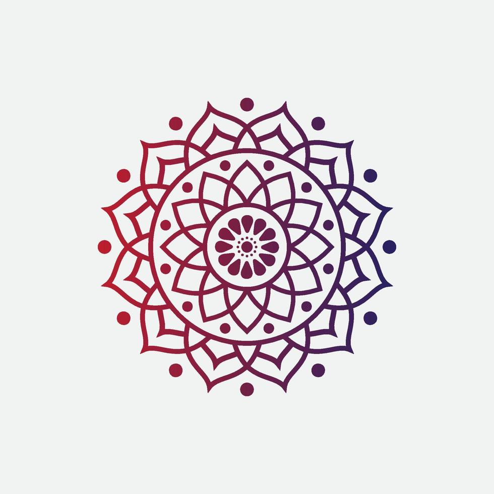 Mandala-Logo-Elementvorlage, geeignet für Spa-, Yoga-, Meditations- und Spiritualitätslogos im Vektor-Eps-Format. vektor