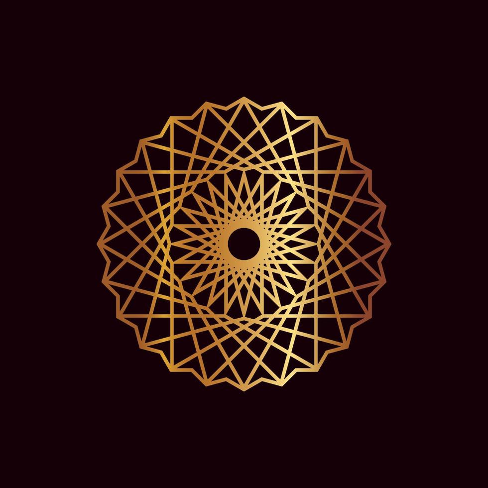 Mandala-Logo-Elementvorlage, geeignet für Spa-, Yoga-, Meditations- und Spiritualitätslogos im Vektor-Eps-Format. vektor