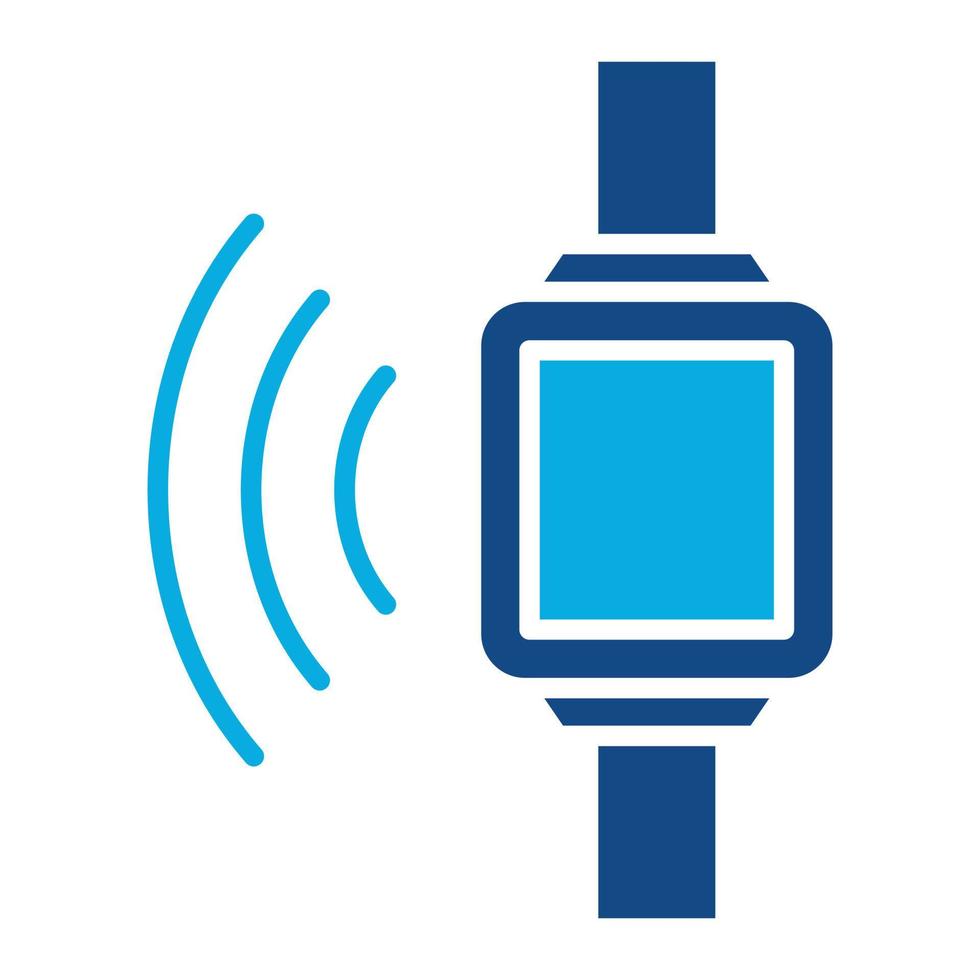 Smart Watch Glyphe zweifarbiges Symbol vektor