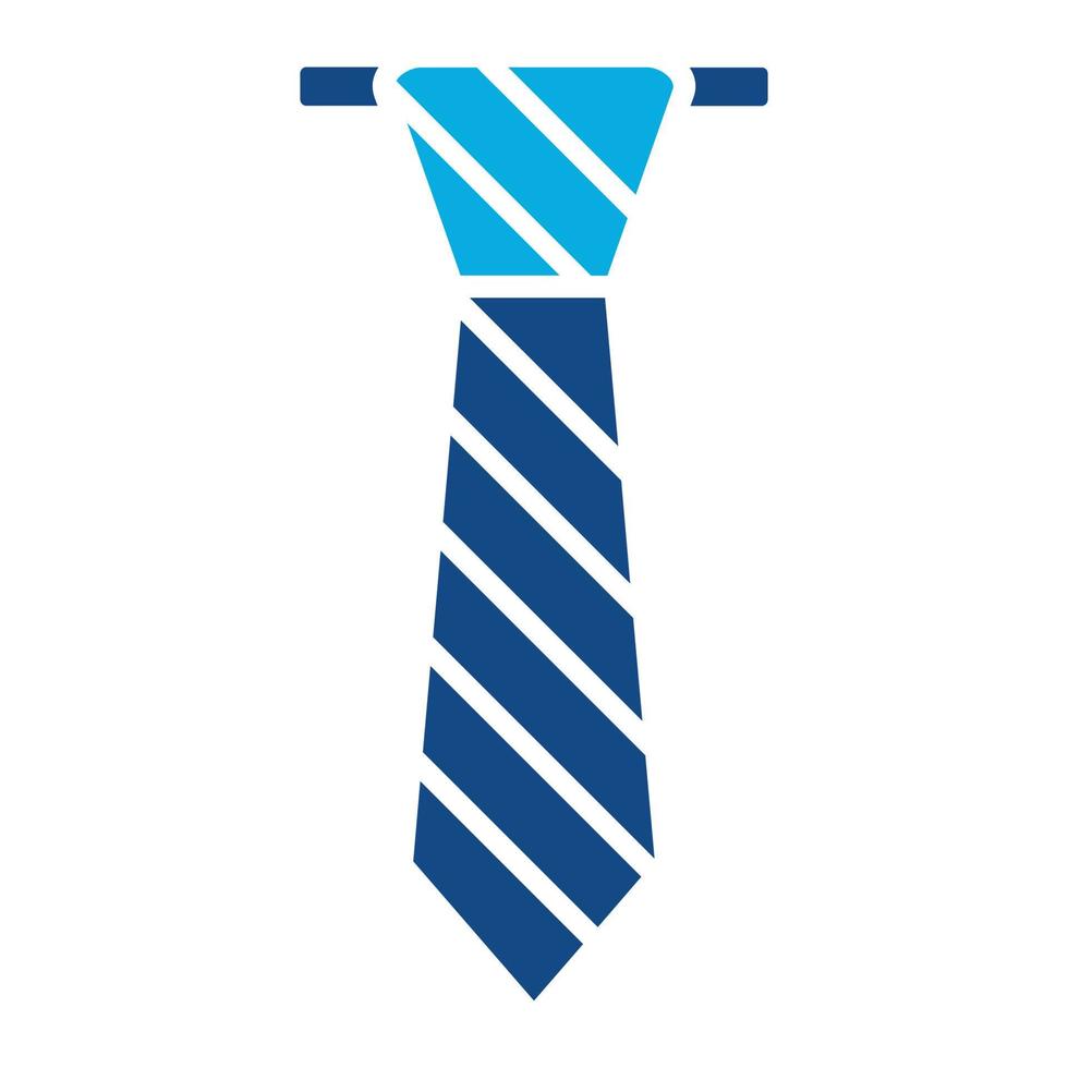 Krawatte Glyphe zweifarbiges Symbol vektor