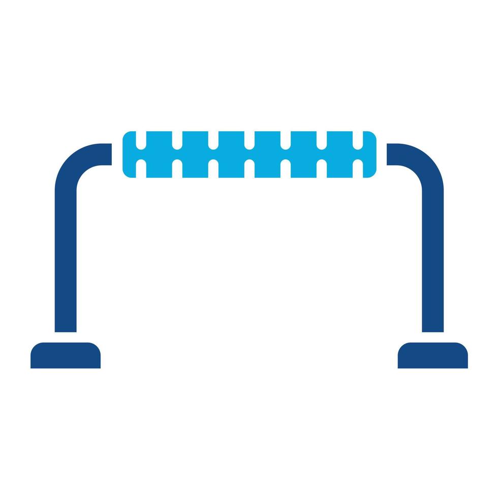 Pushup steht Glyphe zweifarbiges Symbol vektor