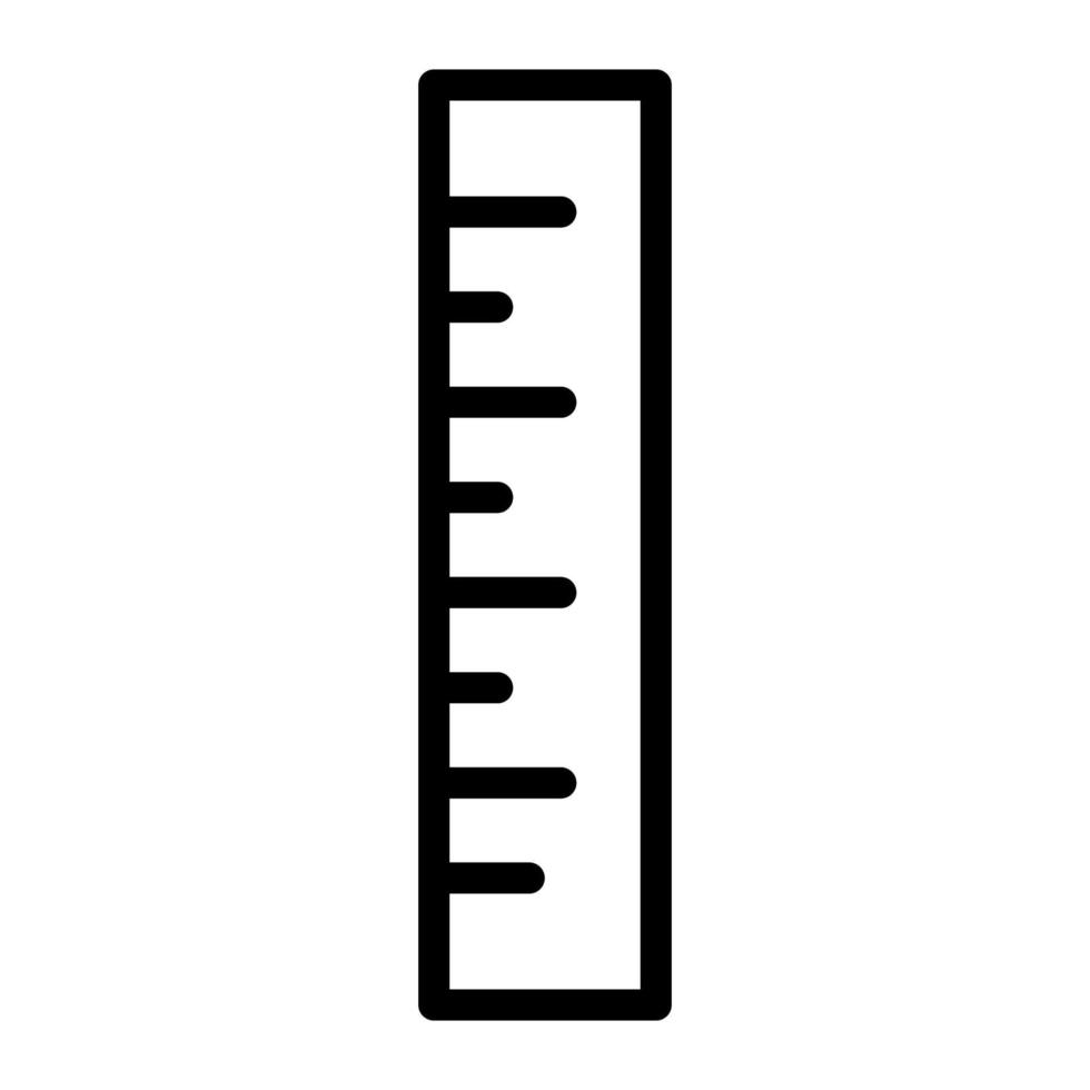 Lineal Liniensymbol isoliert auf weißem Hintergrund. schwarzes, flaches, dünnes Symbol im modernen Umrissstil. Lineares Symbol und bearbeitbarer Strich. einfache und pixelgenaue strichvektorillustration. vektor