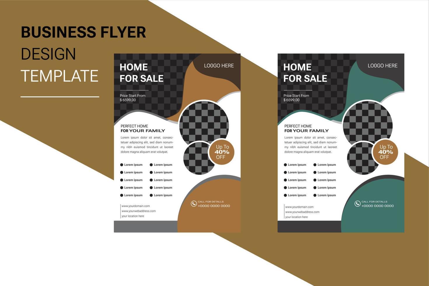 business flyer design vektor