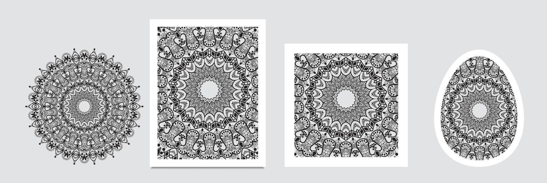 runda mandala på drömmande lutning bakgrund. genomskinlig maska mönster i de form av en mandala. mandala med blommig mönster. yoga mall vektor