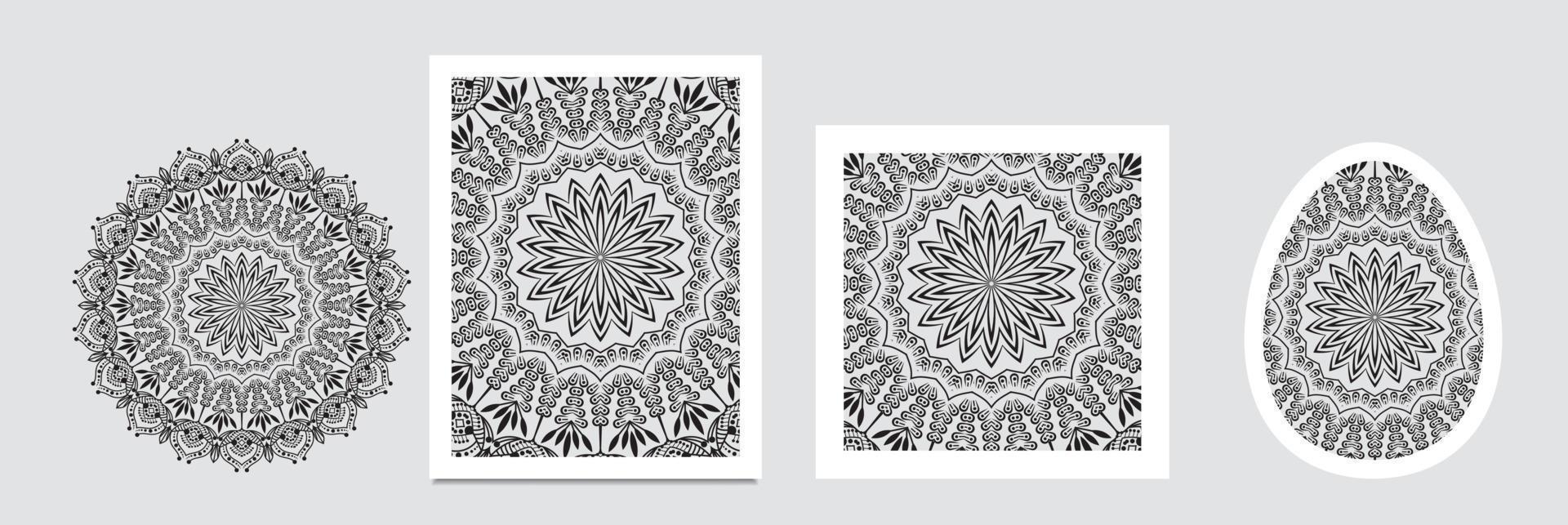 mandala för akryl målning. fläck målning punkt till punkt. abstrakt design av mandala i punkt måla stil vektor