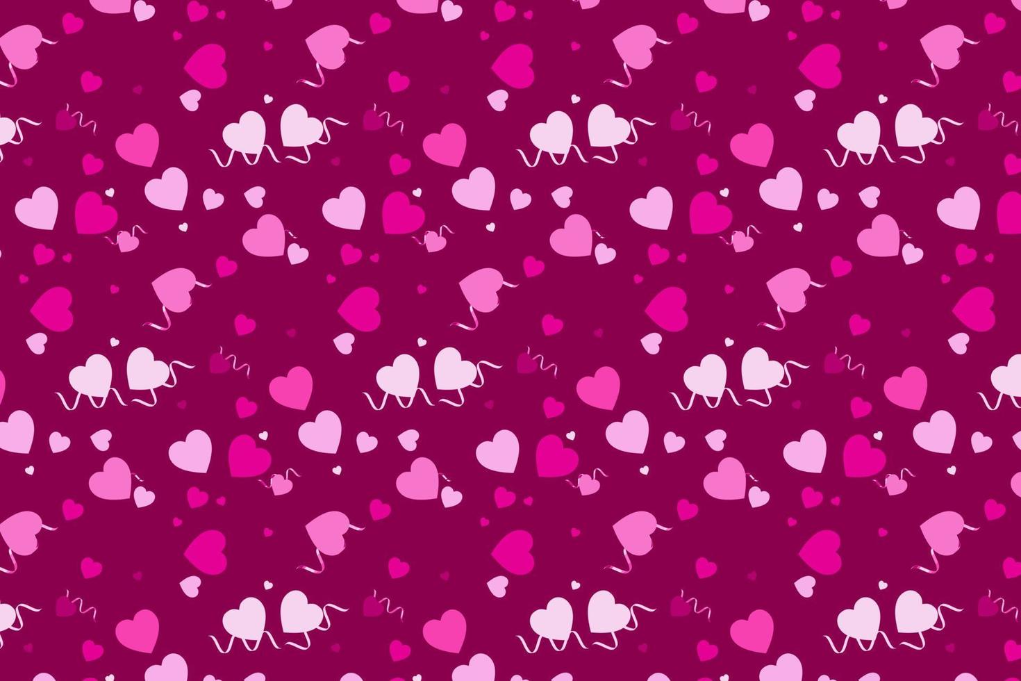 muster mit geometrischen elementen in rosa ton valentine herzmuster abstrakter hintergrund mit farbverlauf vektor