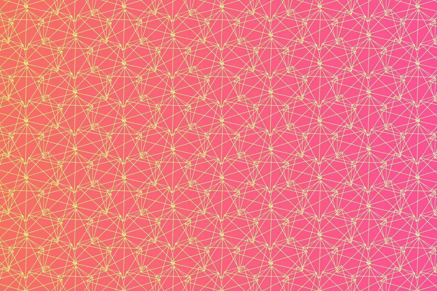 mönster med geometrisk element i rosa guld toner lutning abstrakt bakgrund vektor