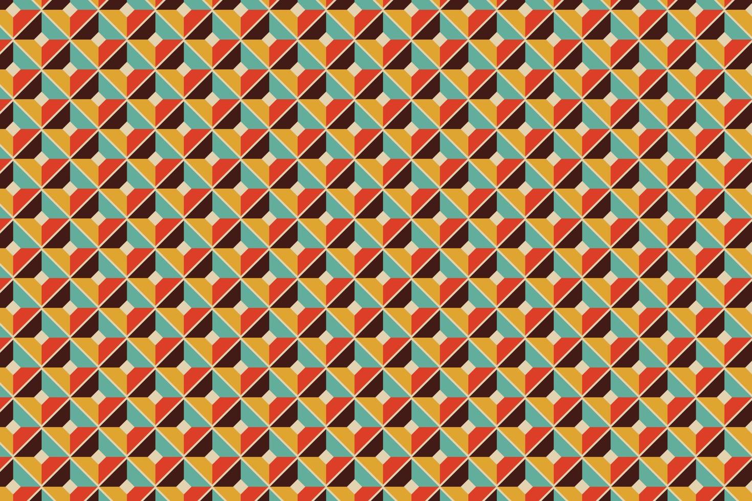 Muster mit geometrischen Elementen in Vintage-Tönen. abstrakter Hintergrund mit Farbverlauf vektor