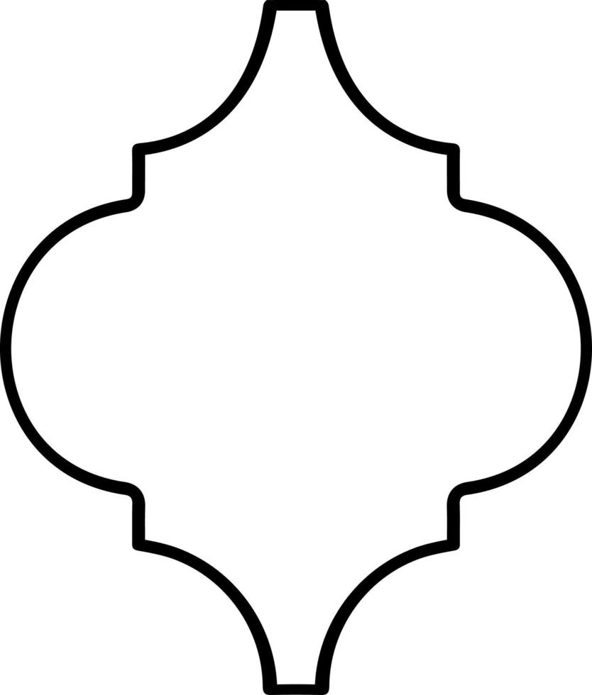 Rahmen für die Dekoration im orientalischen Stil. vektor